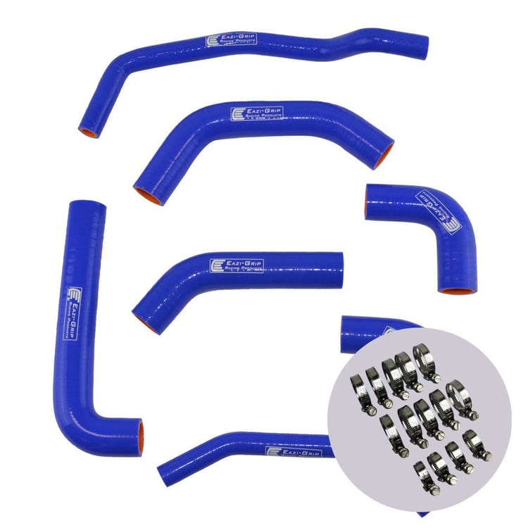 Eazi-Grip Kawasaki ZX-10R Blue Silicone Hose and Clip Kit