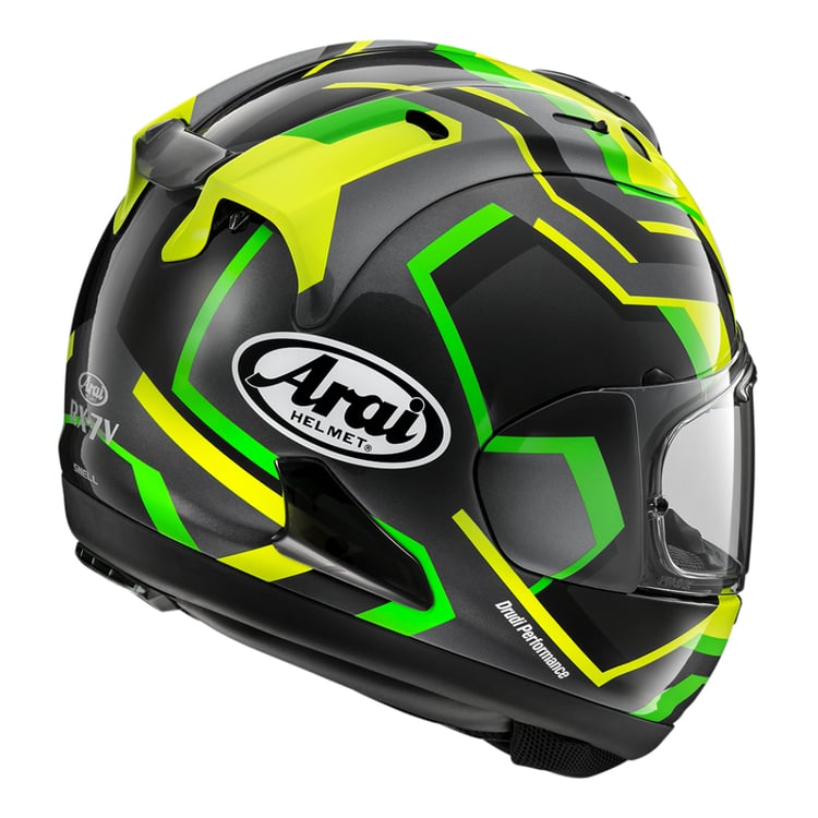 Arai RX-7V Evo RSW Green Helmet