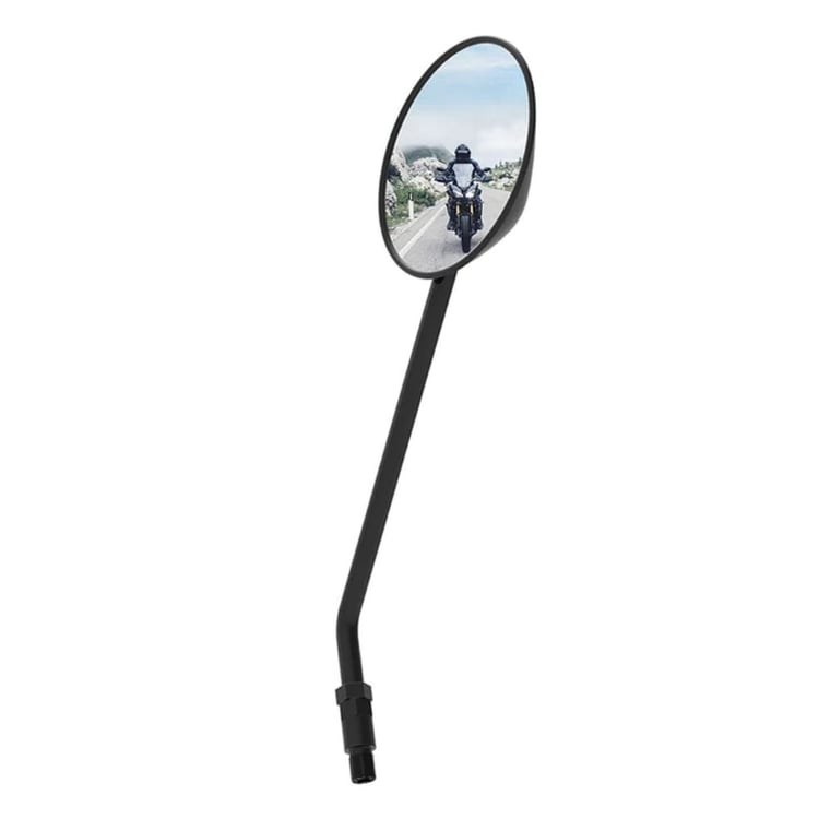 Oxford 10mm Black Round Mirror