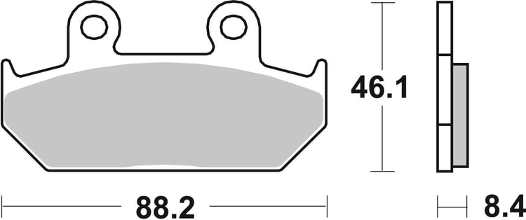 SBS Ceramic Front / Rear Brake Pads - 600HF