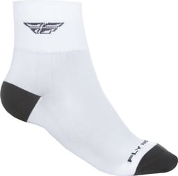 Fly Racing Shorty White/Black Socks