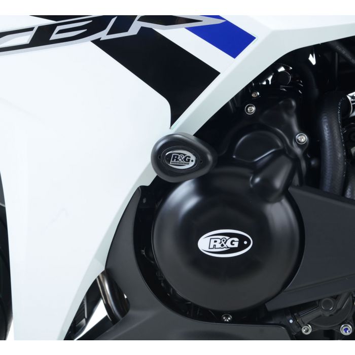R&G Honda CBR500R White Aero Crash Protectors