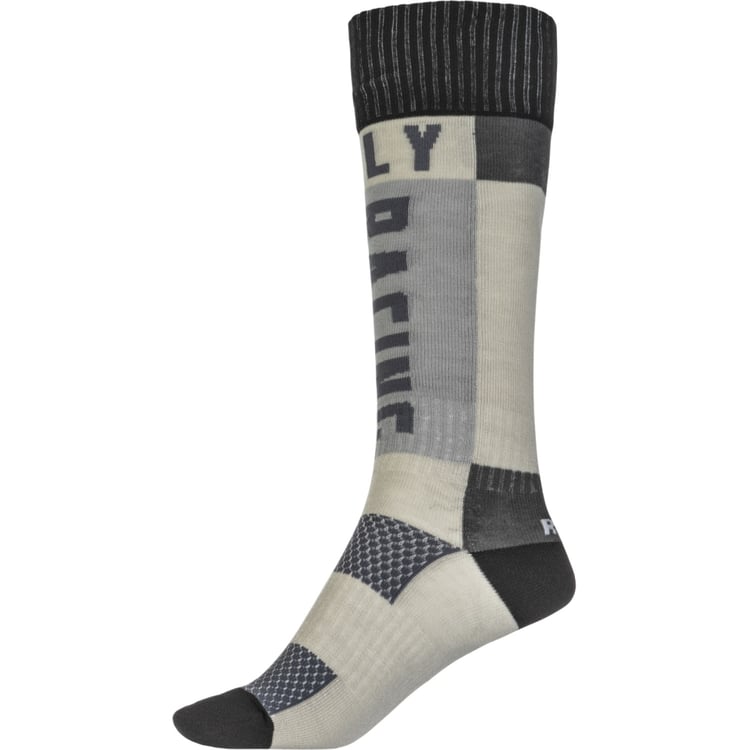 Fly Racing 2022 Youth Thick Grey/Black Socks