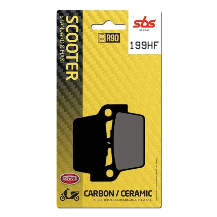 SBS Ceramic Scooter Front / Rear Brake Pads - 199HF