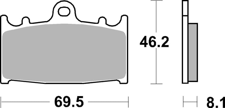 SBS Ceramic Front / Rear Brake Pads - 631HF