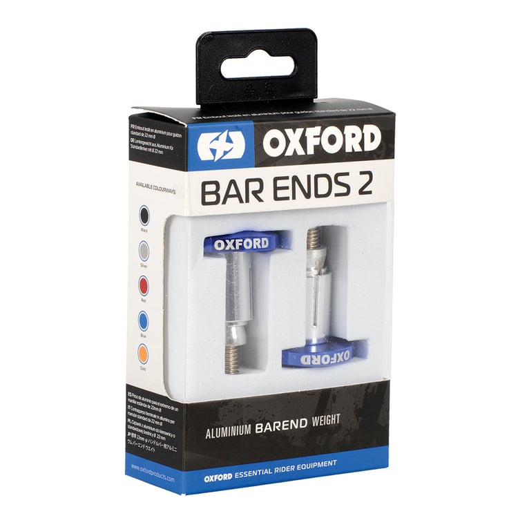 Oxford Blue Anodised Handlebar Bar Ends