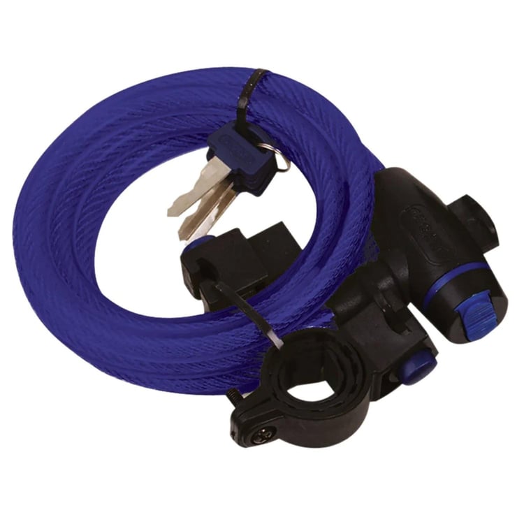 Oxford 1.8m x 12mm Blue Cable Lock