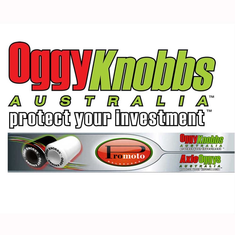 Oggy Knobbs Hyosung GT650 03-14 White Frame Slider