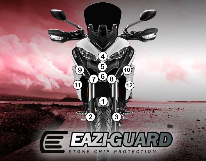Eazi-Guard Ducati Multistrada 950 Matte Paint Protection Film