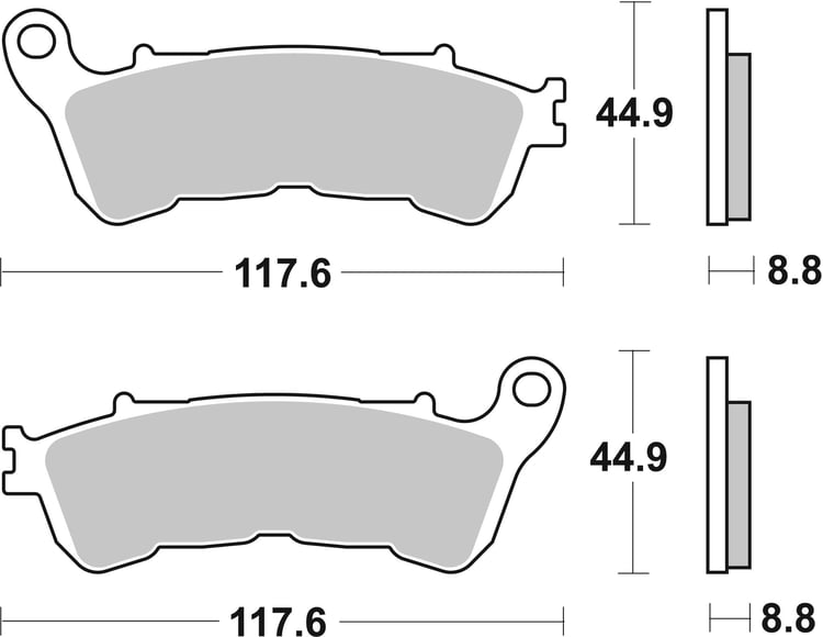 SBS Sintered Maxi Scooter Front Brake Pads - 192MS