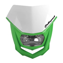 Polisport Halo Green/White Headlight