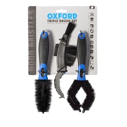 Oxford Black/Blue Triple Brush Set