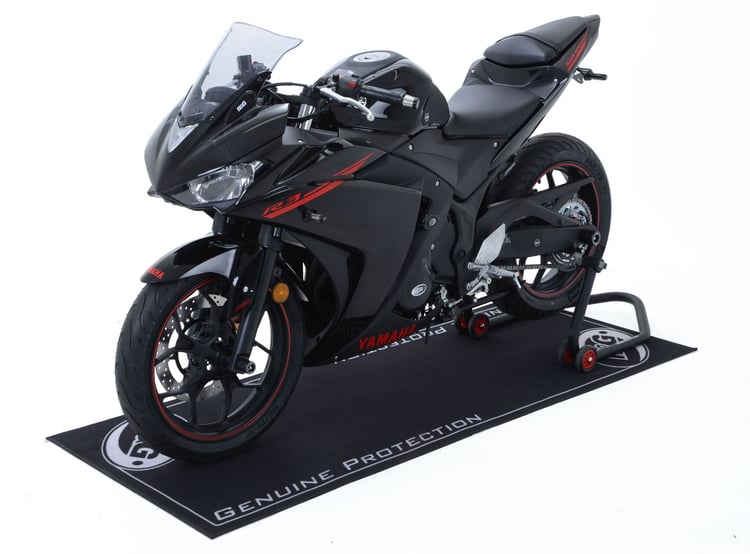 R&G (2m x 0.75m) Motorcycle Black Garage Mat