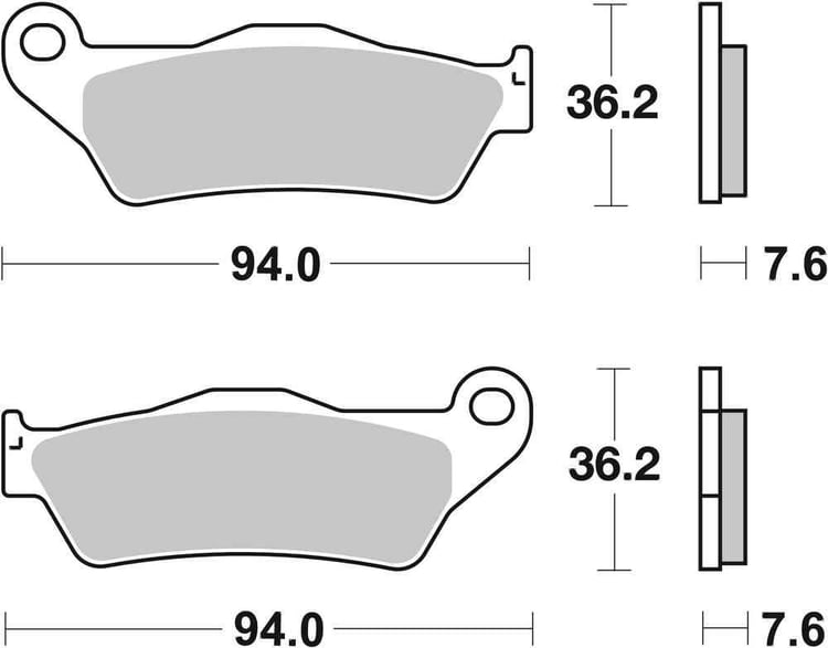 SBS Sintered Offroad Front / Rear Brake Pads - 671SI