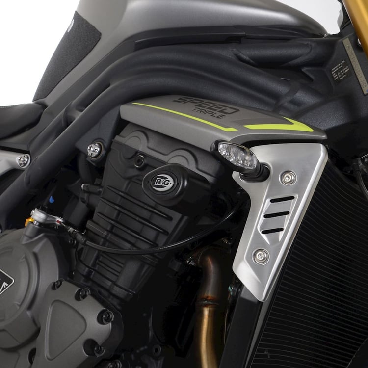 R&G Triumph Speed Triple 1200 RS 21-22/Speed Triple 1200RR 22 Black Aero Crash Protectors