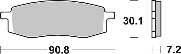 SBS Ceramic Front / Rear Brake Pads - 580HF