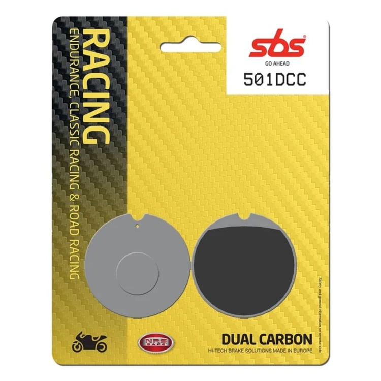 SBS Dual Carbon Classic Road Race Brake Pads - 501DCC