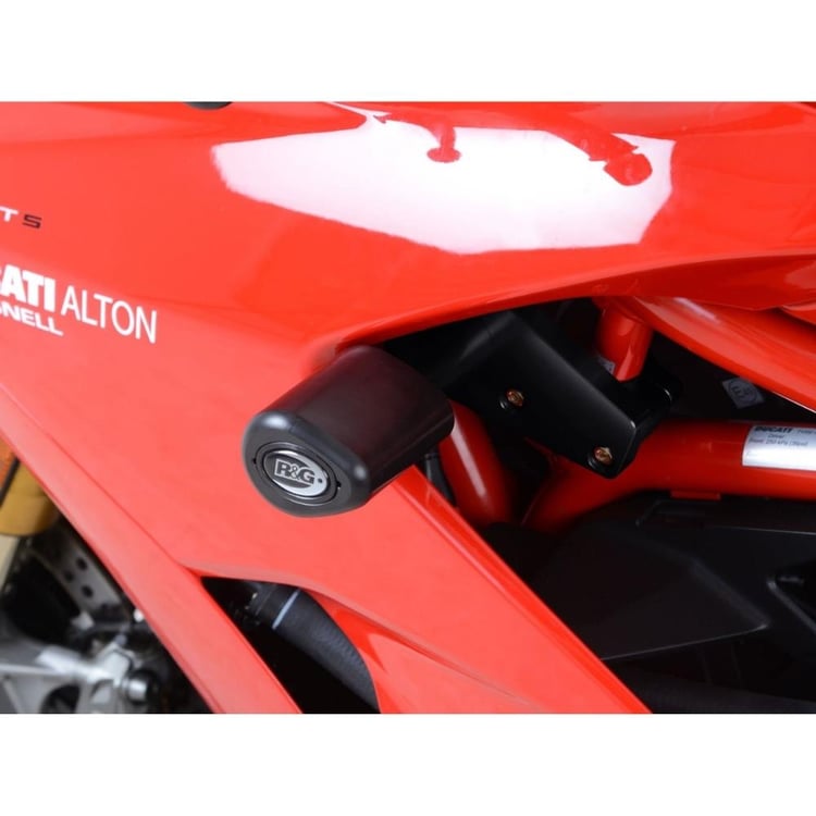 R&G Ducati Supersport/Supersport S 17-20 (No-Cut) White Aero Style Crash Protectors