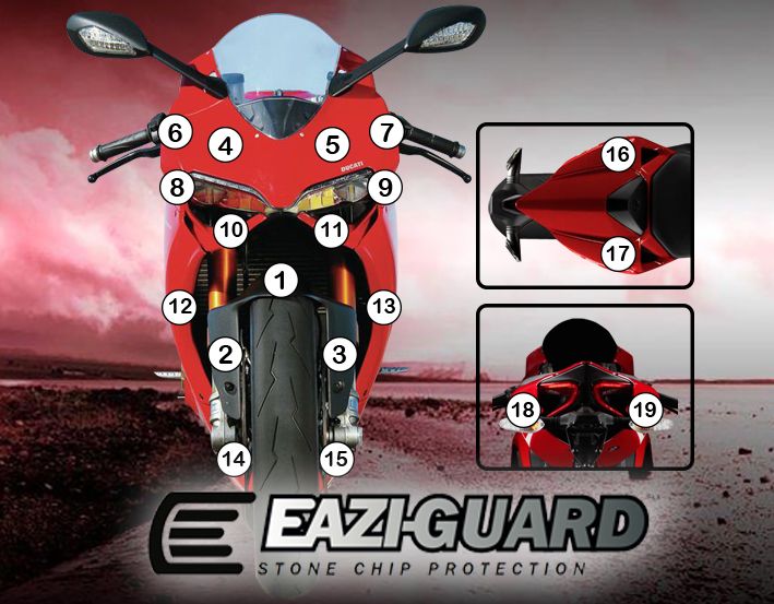 Eazi-Guard Ducati Panigale 899 1199 Matte Paint Protection Film