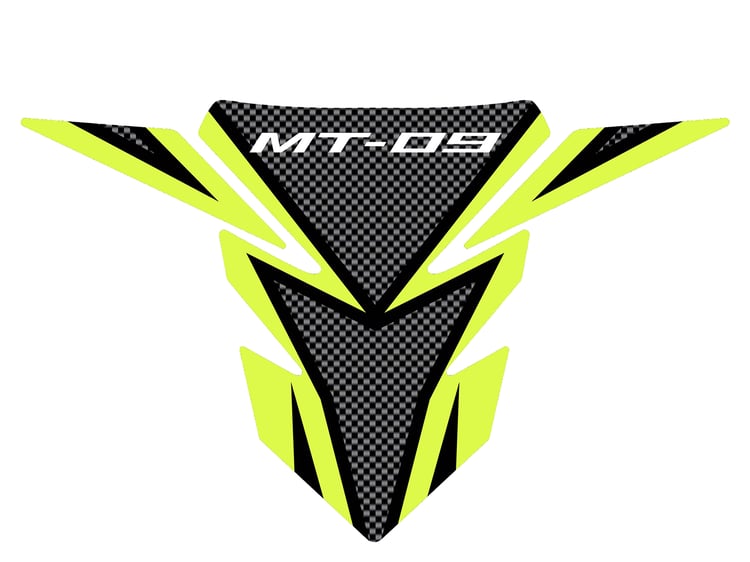 Yamaha MT-09 Yellow Tank Pad