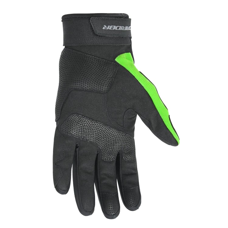 Green hot sale riding gloves