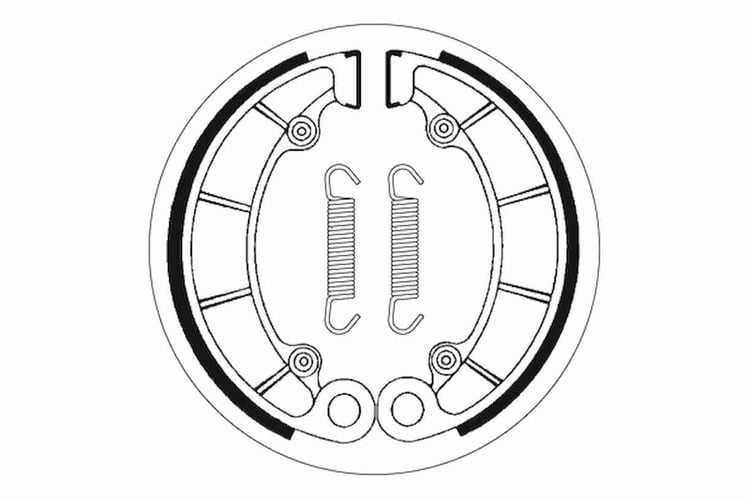 SBS Front / Rear Brake Shoes - 2046