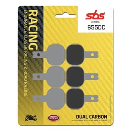 SBS Dual Carbon Racing Front Brake Pads - 655DC