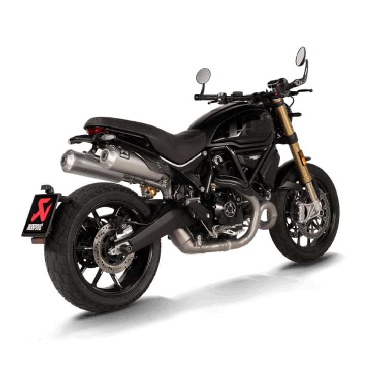 Akrapovic Ducati Scrambler 1100 21-23 Titanium Slip-On Exhaust System