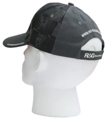 R&G Black/Silver Logo Cap
