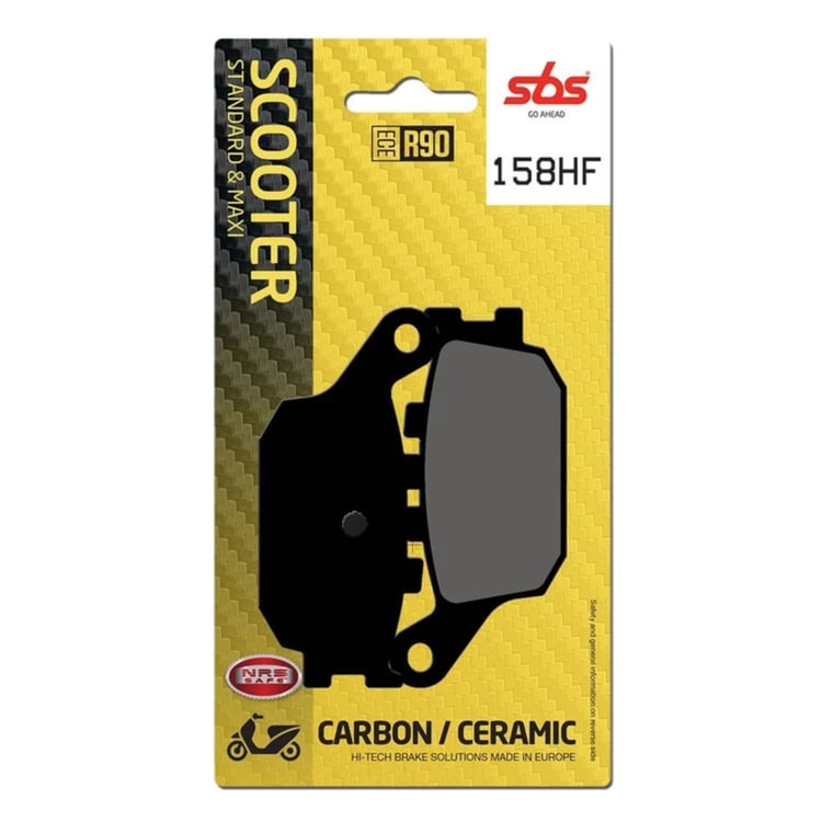 SBS Ceramic Scooter Front / Rear Brake Pads - 158HF