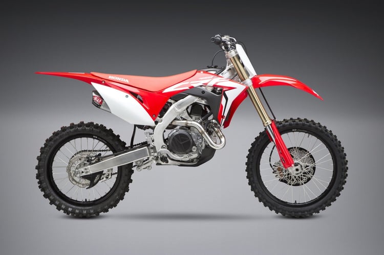 Yoshimura RS-9T Honda CRF450R/RX (17-20) Stainless Full Exhaust/Stainless Sleeve/Carbon End Cap