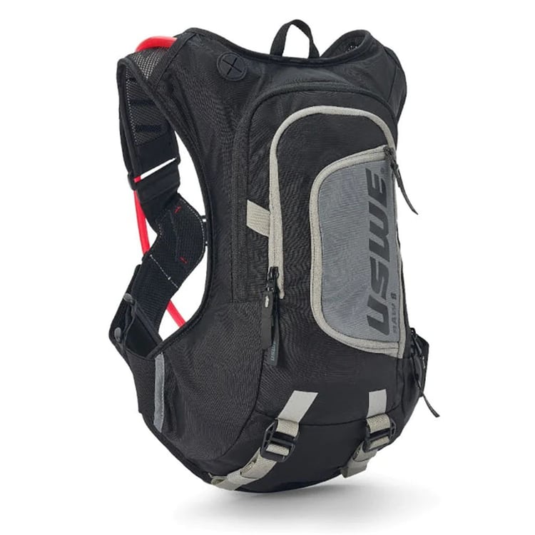 USWE Raw 8L Black/Grey Hydration Backpack