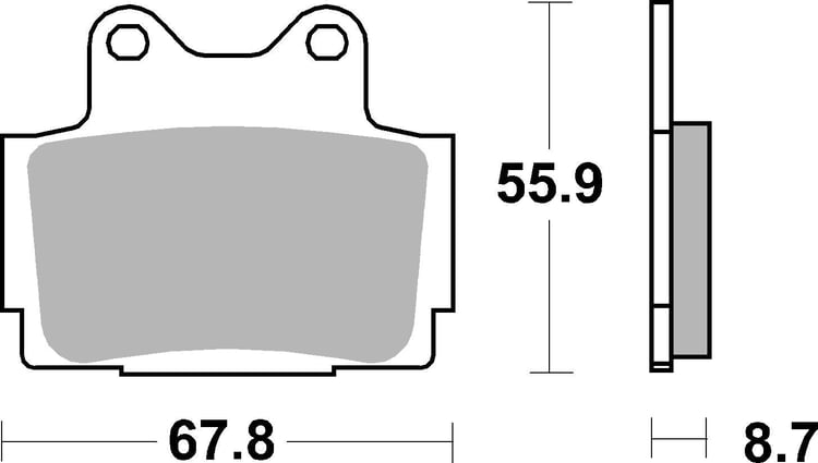 SBS Ceramic Front / Rear Brake Pads - 570HF
