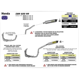 Arrow Honda CBR600RR Stainless Link Pipe