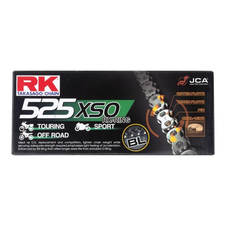 RK BL525XSO-120L Black/Gold Chain