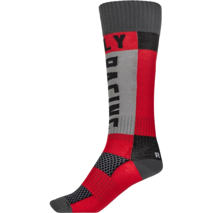 Fly Racing 2022 Thick Red/Grey Socks