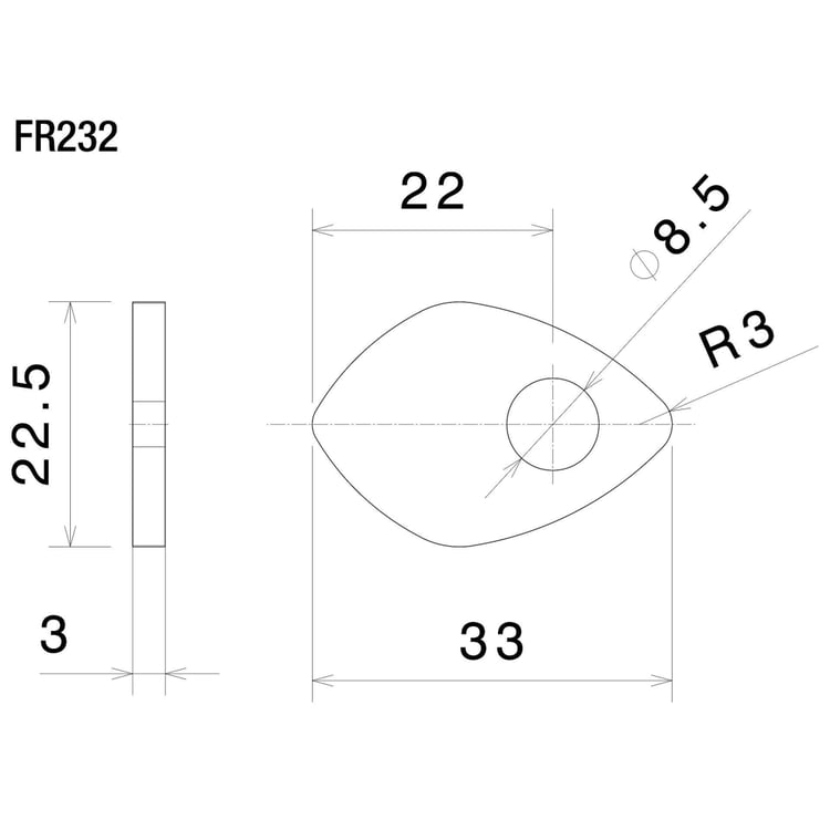 Rizoma FR232B Indicator Mounting Adapters
