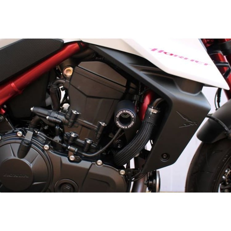 Oggy Knobb Honda CB750 Hornet Black Knobb Frame Slider Kit