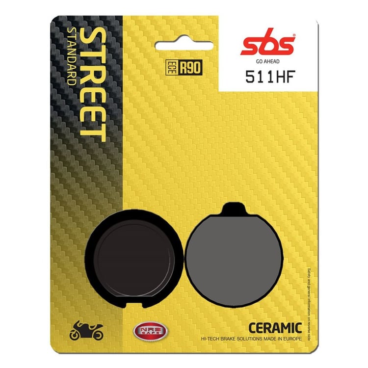 SBS Ceramic Front / Rear Brake Pads - 511HF