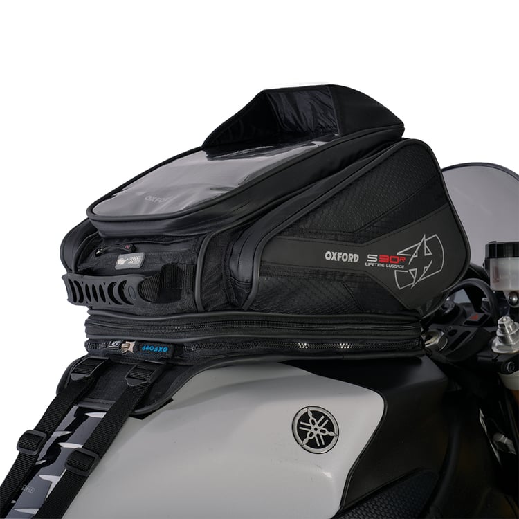 Oxford S30R Strap On Black Tank Bag