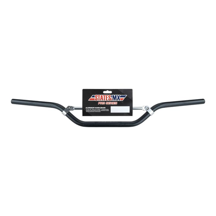 States MX Pro Series Alloy MX Bend Black Handlebar