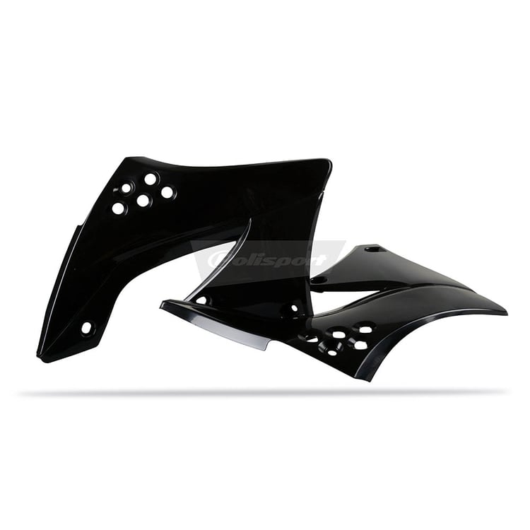 Polisport Kawasaki KXF Black Radiator Plates