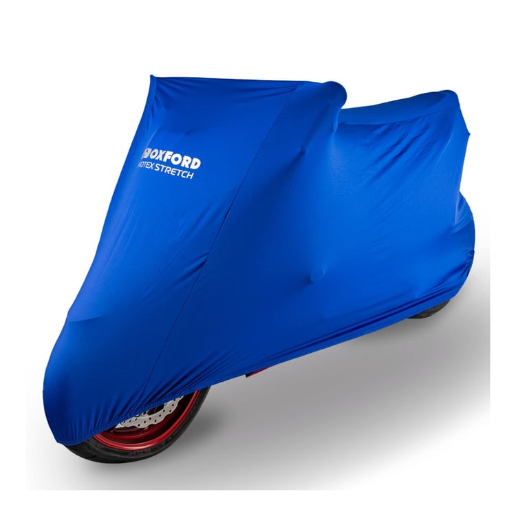 Oxford Protex Indoor Stretch Blue Medium Motorcycle Cover