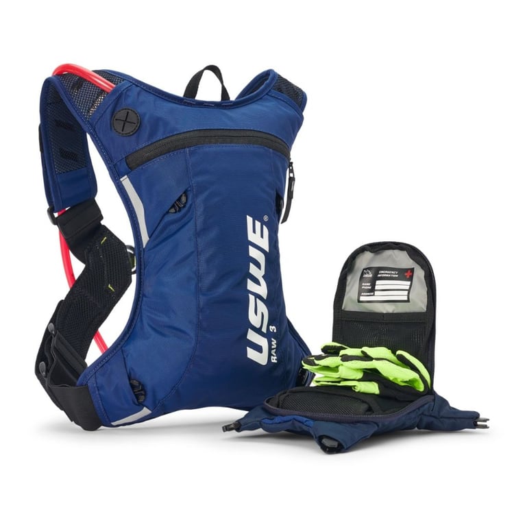 USWE Raw 3L Blue Hydration Backpack