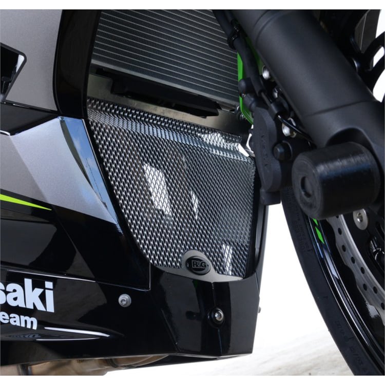 R&G Kawasaki Ninja 250/400 Black Downpipe Grille