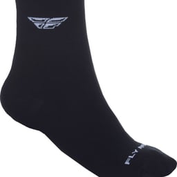 Fly Racing Shorty Black/White Socks