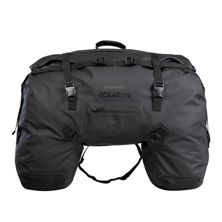 Oxford Aqua D-70 Black Roll Bag