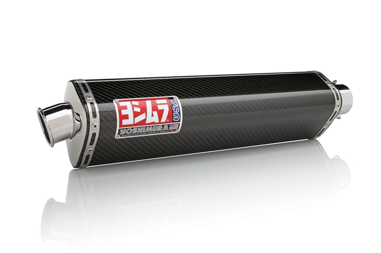 Yoshimura Suzuki Hayabusa (08-16) TRS Stainless Slip-On Exhaust/Carbon Fiber Mufflers