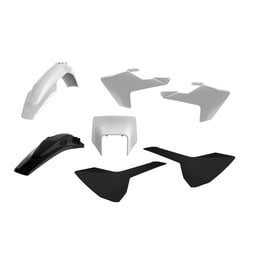 Polisport Husqvarna TE/FE 2017-2019 White/Black Enduro Kit with Headlight Mask