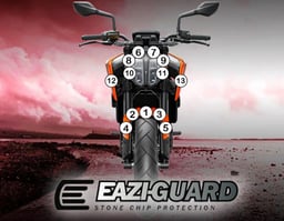 Eazi-Guard KTM 790 Duke 2018 Matte Paint Protection Film